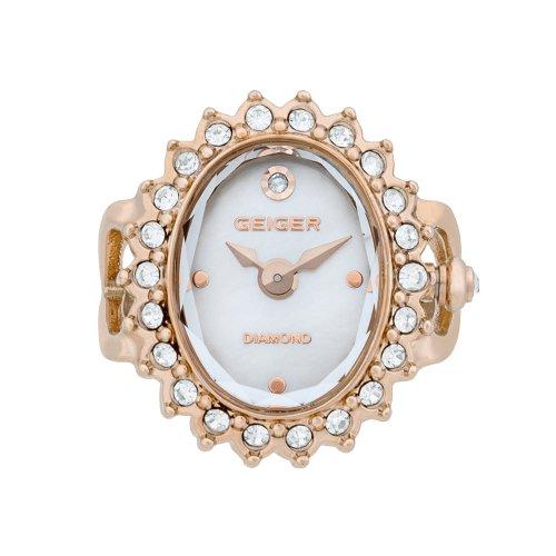 [GEIGER] GEIGER Mother-of-Pearl Diamond Ring Watch GE1255QRG GE1255QRG_