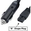 12V Car Cooler Plug Power Cable,Mini Fridge Cool Replacement Power Extension Cable,Car Cooler 2 Pin Lead Wire Plug (1.8M)
