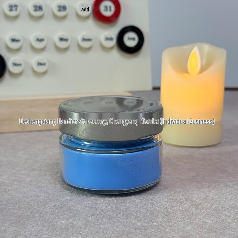 Fluorescent Aroma Candle in Creative Glass Jar for Niche Décor