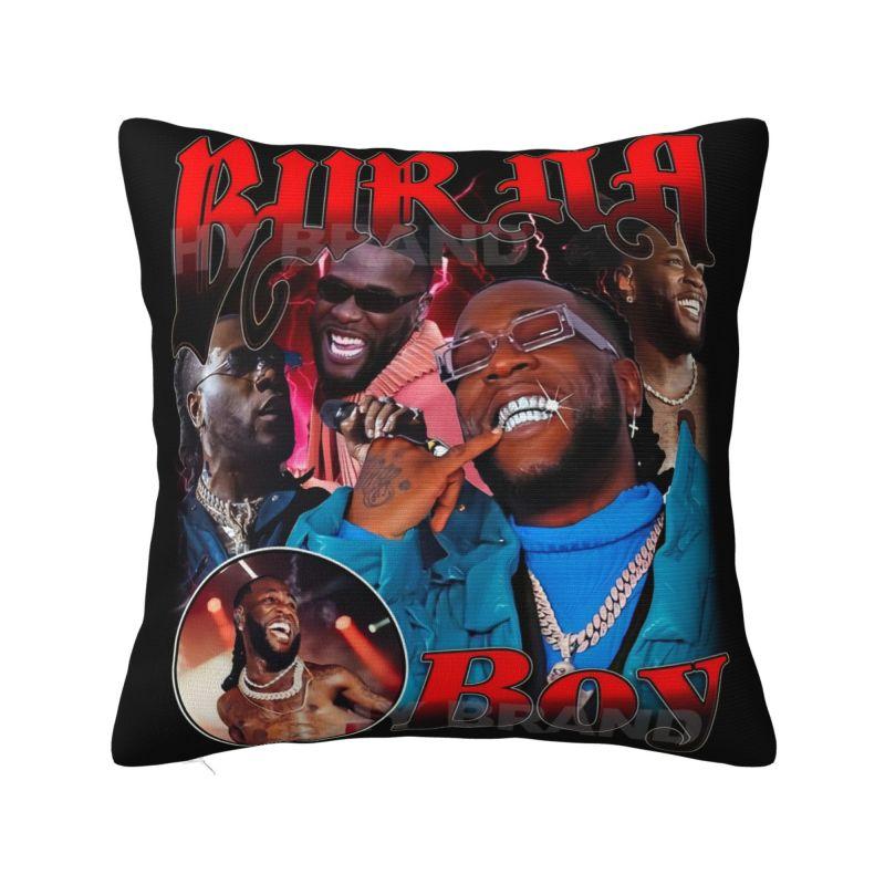 Custom Burna Boy Nigerian Singer Cushion Cover xcm Soft Modern Pillow Case Decor Home