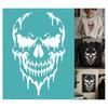 Self-Adhesive Silk Screen Printing Stencil for Painting On Wood DIY Decoration T-Shirt Fabric Skull 280x220mm