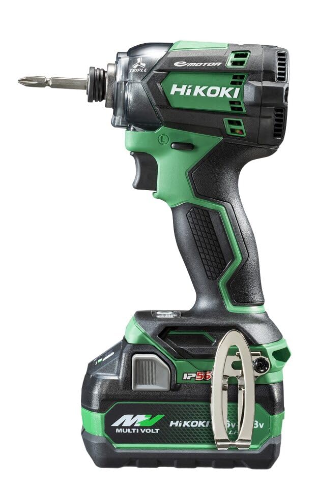 HIKOKI 18V Impact Driver WH18DC Aggressive Green and Case (2-Piece Set, Charger, Included) WH18DC(2XPZ)