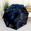 1pc Batman Full Moon Automatic Folding Umbrella - Compact 8-Rib Design, Durable Plastic & Iron1460L