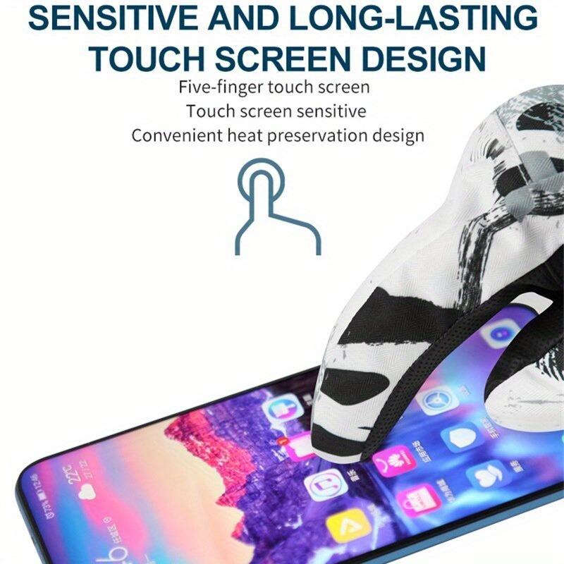 Winter Snowboard Ski Gloves Unisex Non-slip Touch Screen Waterproof Motorcycle Cycling Fleece Warm Snow Sports Gloves