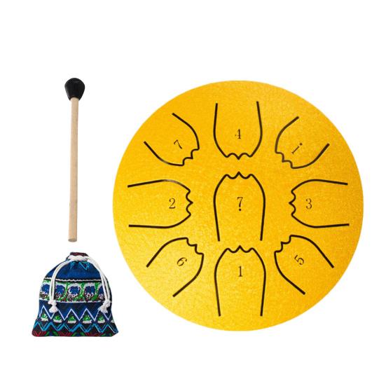 Steel Tongue Drum 45753 Inch 45878 Tone Rain Drum for Outside Garden Sound Healing Musical Instruments for Adults Mini