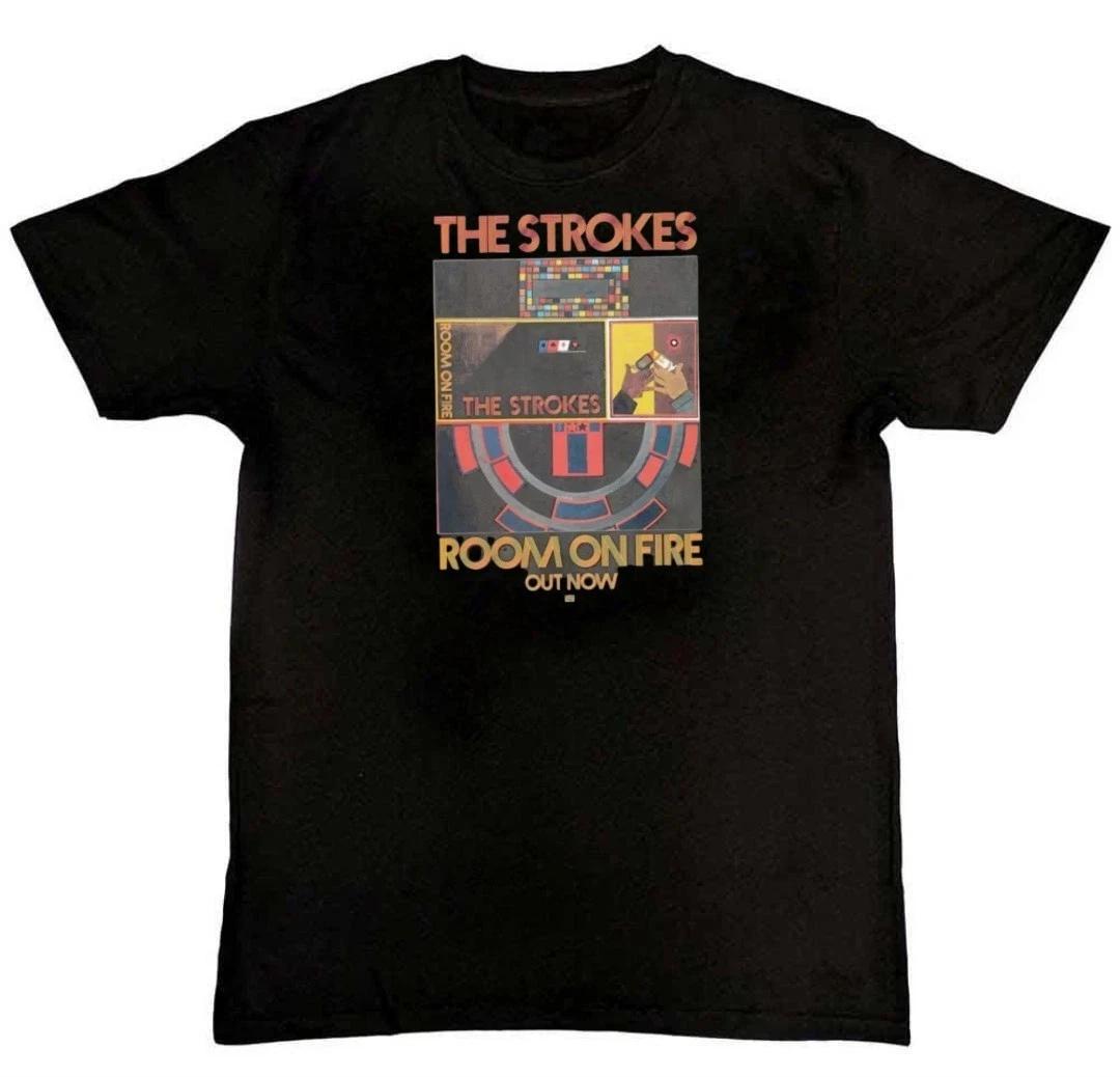 Men s and Women s T-shirts The Strokes Band Room On Fire Out Now Graphic Unisex T-Shirt S M L XL 2 3 4 XL XXXL
