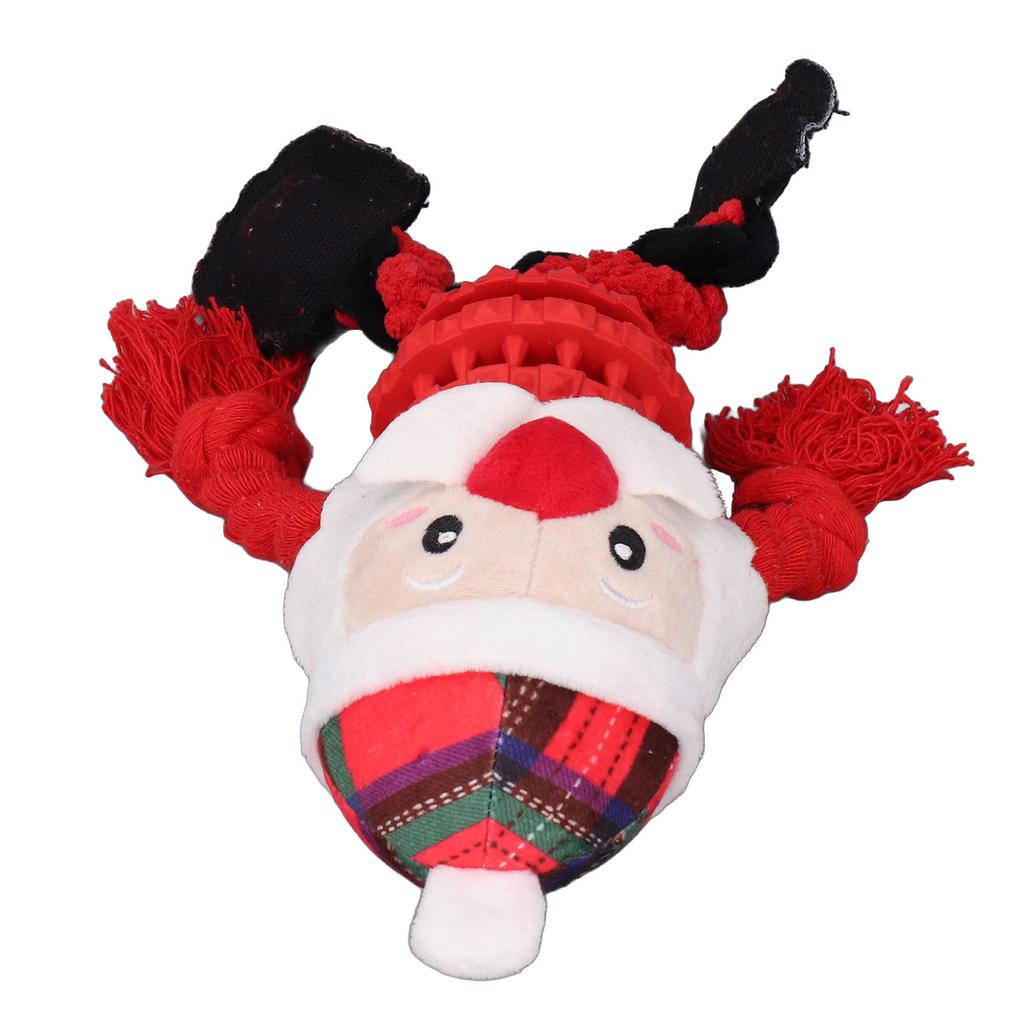 Dog Christmas Toys Funny Interactive Educational Holiday Theme Cute Dog Chew Bite Squeaky Toys for