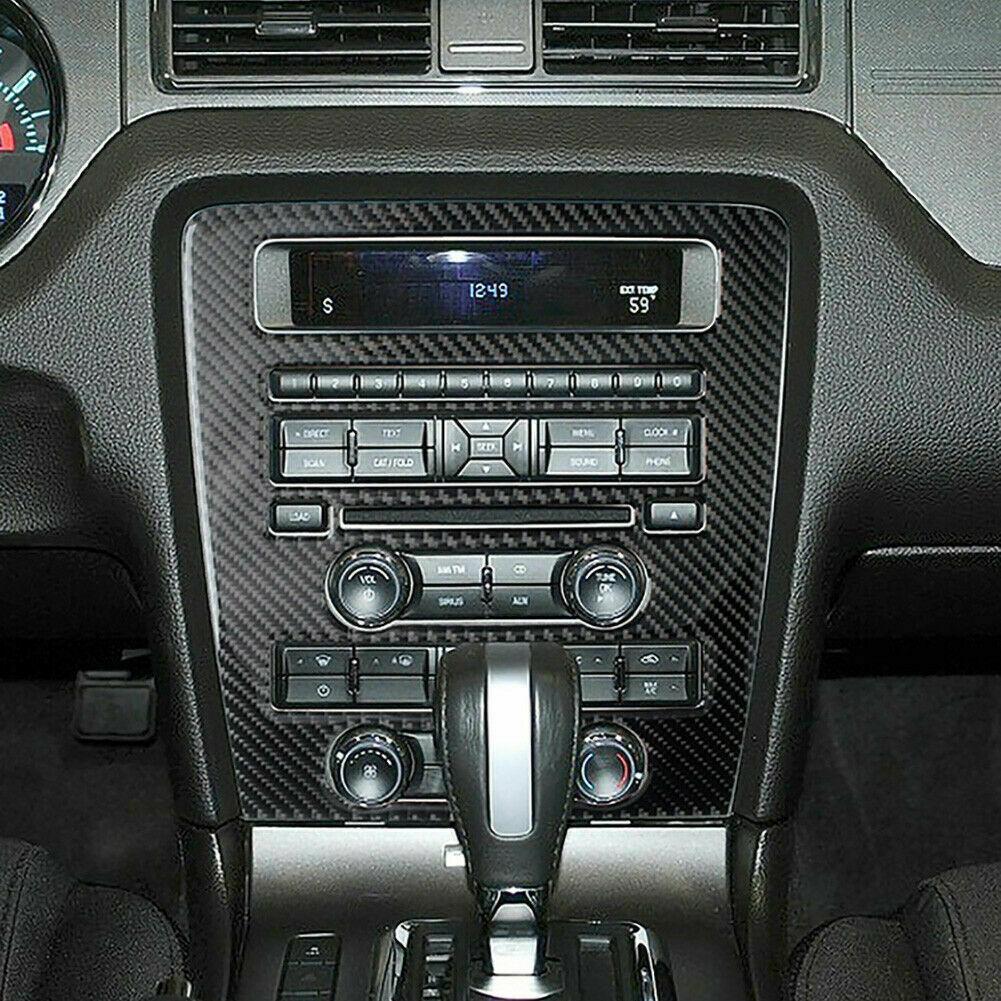 Dla Ford Mustang 2009-13 Wykończenie panelu konsoli środkowej z włókna węglowego