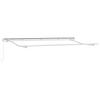 Retractable Awning Cream 350 X 200 Cm Polyester and Aluminum