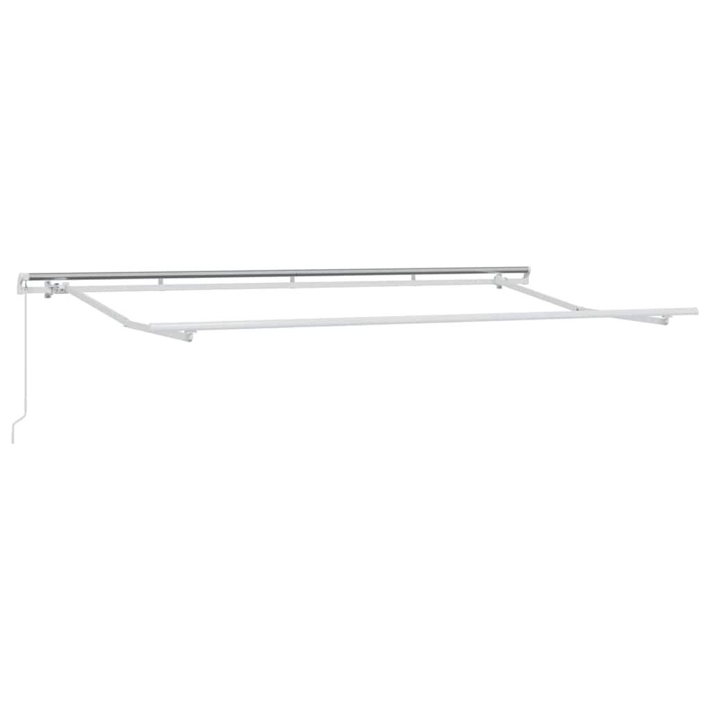 Retractable Awning Cream 350 X 200 Cm Polyester and Aluminum