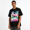 Anime Style Blue-haired Boy Print Top Unisex Loose Casual Long-sleeve T-shirt Trendy Graphic Tee Pure cotton T-shirt
