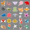 50 Origami Graffiti Aufkleber Personalisiert Cartoon Niedlich Klein Frisch Dekorativ Handyhülle Wasserdicht Tassenaufkleber