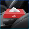 1pcs Car Tissue Box Holder Armrest Box Storage Case Emblem For Opel Astra H G J Insignia Mokka Zafira Corsa Vectra B C D