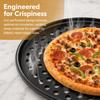 Non Stick Perforated Pizza Pan Set 9/10/11/12/14 Inch Cooking Plate  Crispy & Bubbly