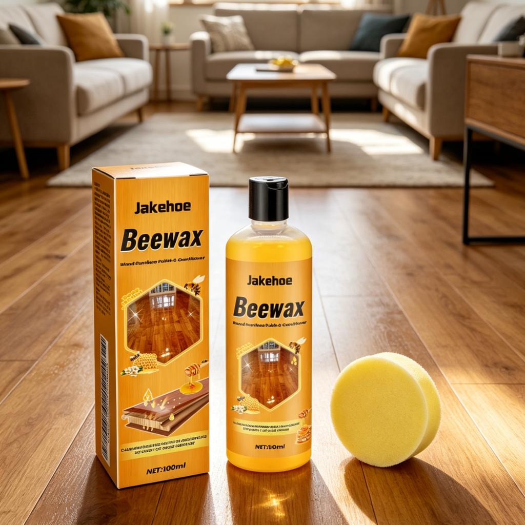 Jakehoe Bienenwachs Holzmöbelpolitur Tiefenreinigung Bodenschutz Glanzreparatur Wasserdicht Sanfte Formel Holzpflege 100ml