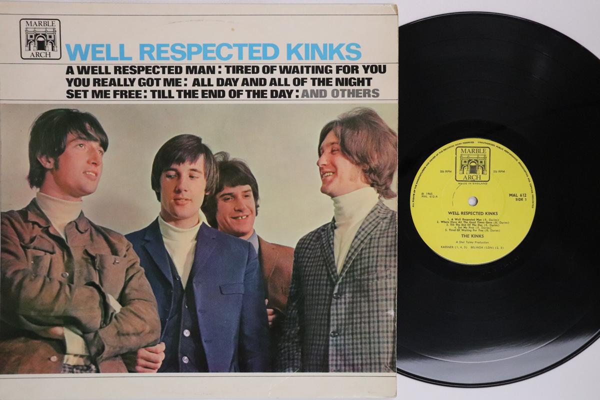 

LP Record KINKS Well Respected Kinks MAL612 MARBLE ARCH 1966 UK Rock Used