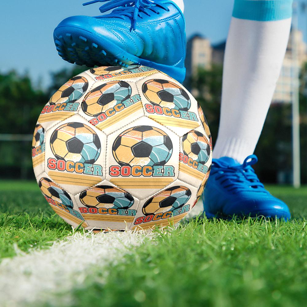 Pallone da Calcio Tema Calcio Taglia 5, Adatto Sia per Partite Indoor che Outdoor, un Regalo Adatto a Tutti.
