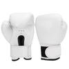 Children PU Leather Kids Boxing Fighting Sparring Punching Sandbag Gloves Training Mitts(White)