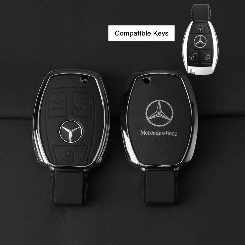 

Чехол-брелок для ключа автомобиля GLC GLB Сумка-чехол Аксессуары для Mercedes Benz AMG W206 W204 W205 W212 W213 W221 W222 W223 W251