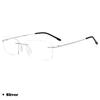 Ultralight Rimless Myopia Glasses Vintage Retro Men Business NearSight Eyeglasses Finished Frameless Frame Minus Eyewear Diopter