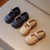 Kids Leather Shoe Spring Autumn Black School Girl Shoes Thick Bottom Versatile Children Fashion Princess Causal Mary Jane Shoes