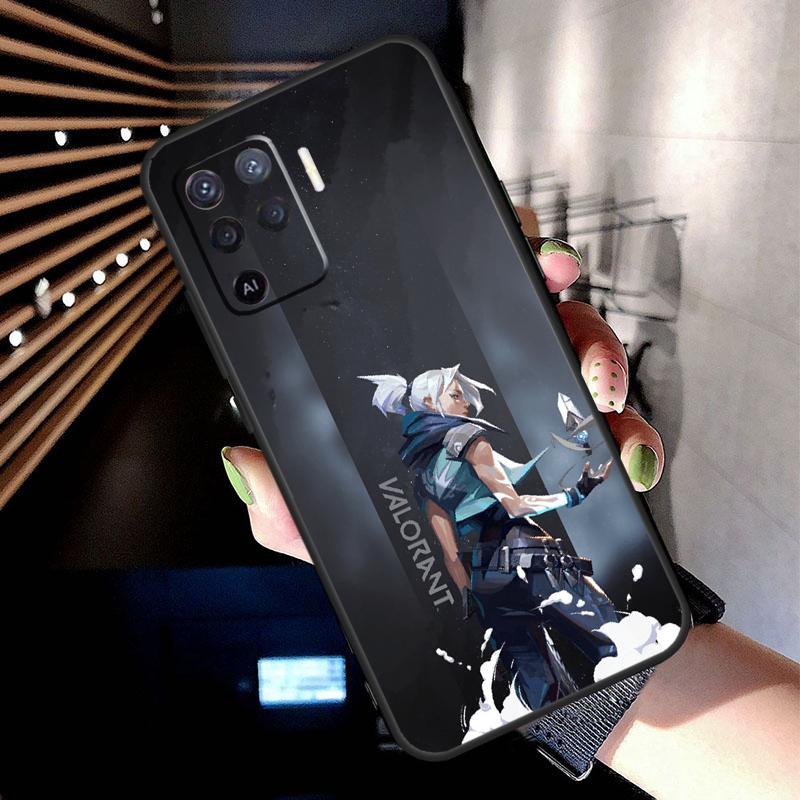 Valorant Game Case For Oppo A38 A18 A78 A98 A58 A60 A80 A40 A96 A76 A16 A94 A74 A54 A15 A17 A57 A77 A5 Pro