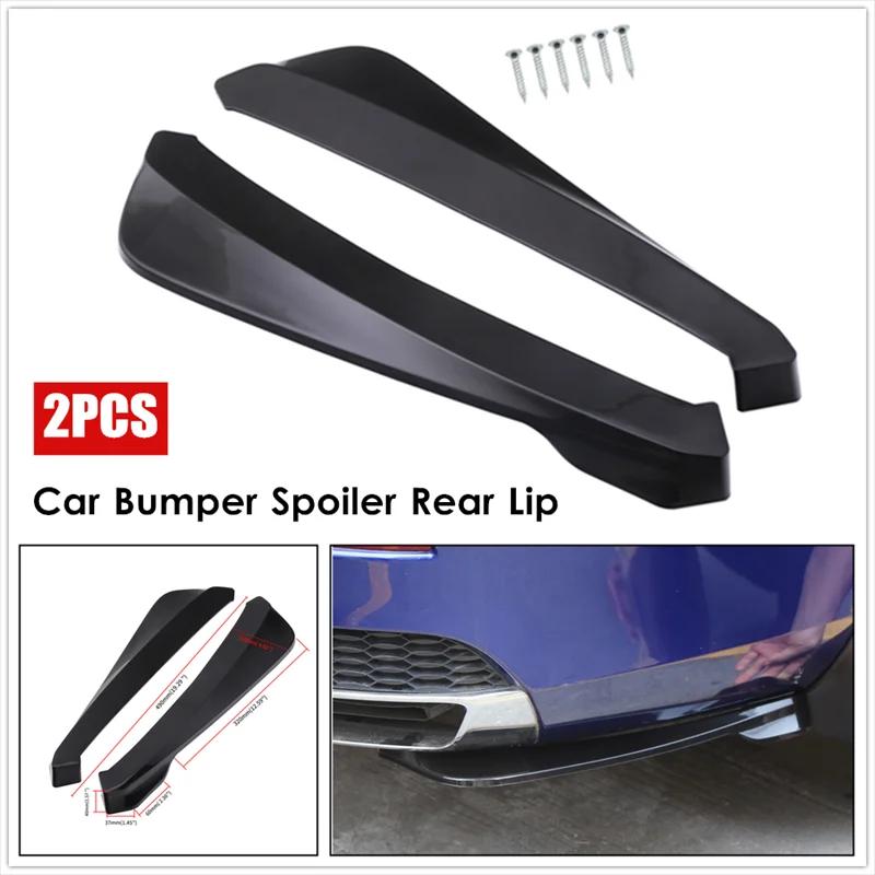 1 Pair Car Rear Bumper Lip Trim Protector Car Side Skirt Cover Car Corner Bumper Guards With Screws Universal Fit