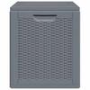 Garten Aufbewahrungsbox Grau PP Rattan-Stil 90 L