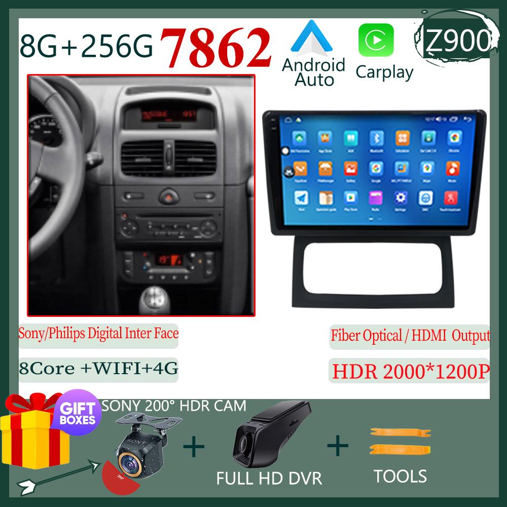 Car Radio For Renault Clio 2 BB CB 2001 - 2012 Stereo Multimedia Video Player Wireless Carplay GPS Navigation Android Auto