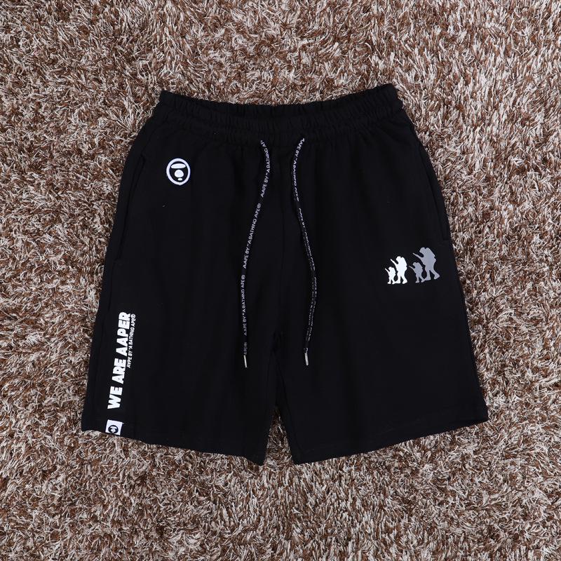 Ape Head AAP Men's & Women's Trendy 2-Piece Set: Loose Sports Shorts & Short-Sleeve T-Shirt