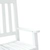 Kids Rocking Chair White Solid Poplar Wood