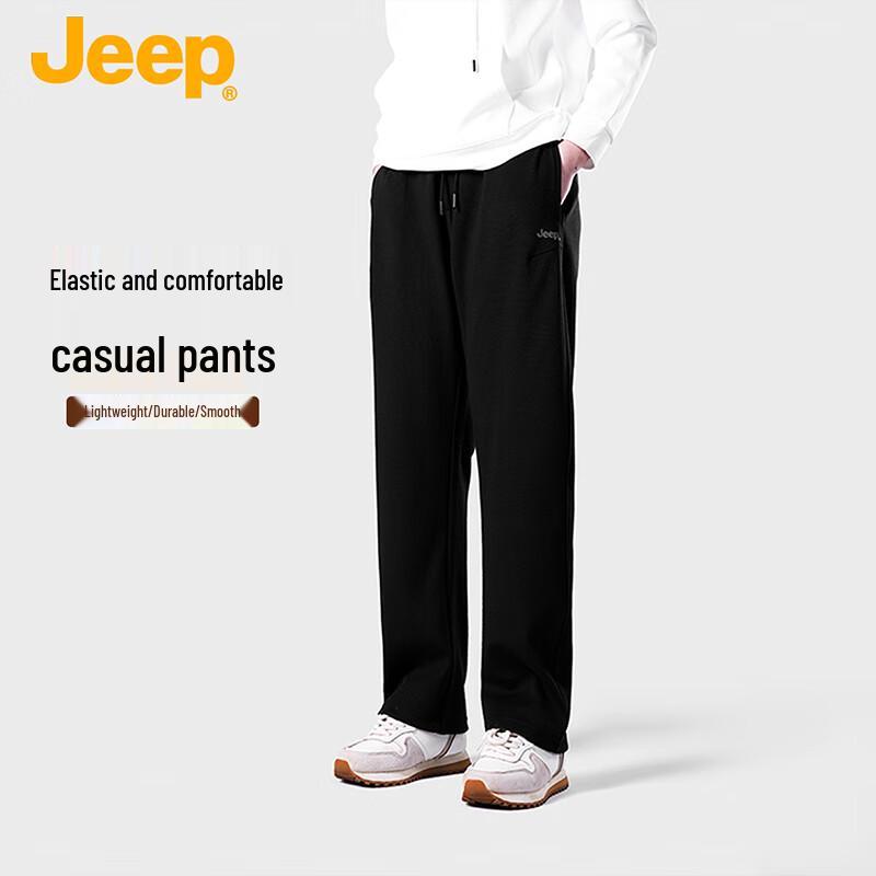 

JEEP Loose Straight-Leg Casual Drawstring Pants 3XL