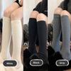 1 Paire Hiver Couleur Unie Chaussettes Mi-Mollet Fille Et Chaussettes Tube Long Collants Épais Chauds Amincissants Chaussettes Tricotées