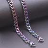 45/50/60/70/80/90cm Long Stainless Steel Cuban Link Chain Necklaces For Women Men Accessories Punk Fashion Choker Jewelry Collar