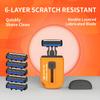 6-Layer Razor Head Manual Shaver Stainless Steel Classic Double Edge Blade Razor Shaving Replaceable Razor Head Razor Tools