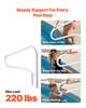 Pool Rail, 137.1 x 81.3 cm Pool Handrail, 100kg Load Capacity Heavy Duty Stainless Steel Swimming Handrail, Seamless Welding, Recessed or Base Mount,