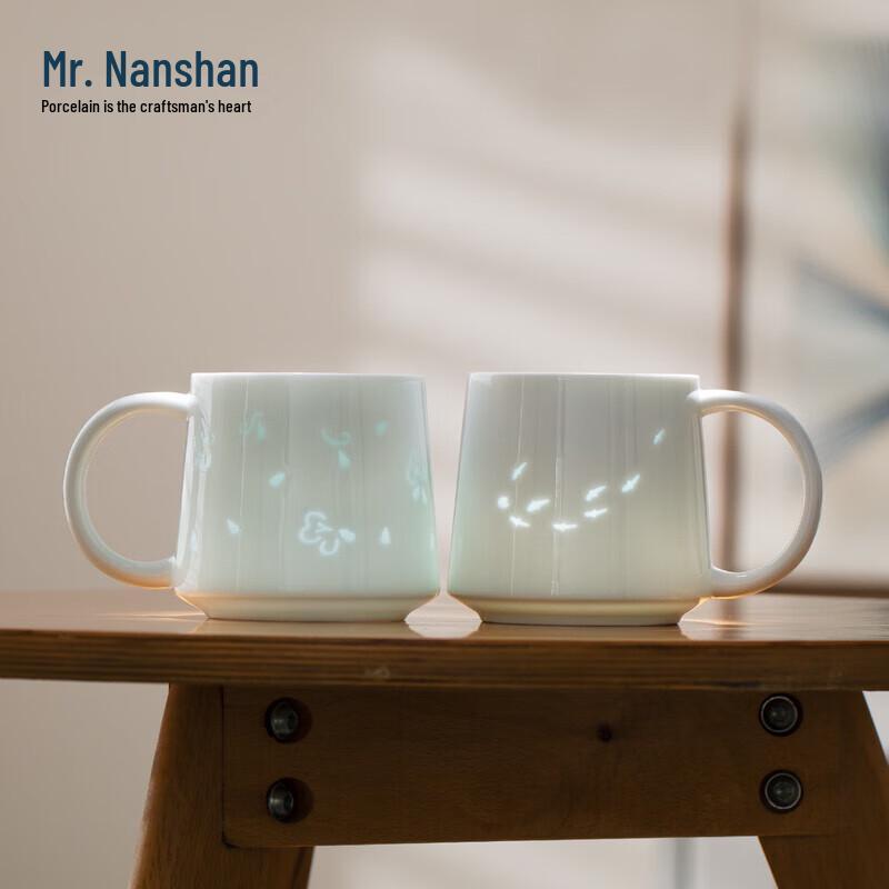 Nanshan Xiansheng Exquisite Ceramic Tea Cup Pair