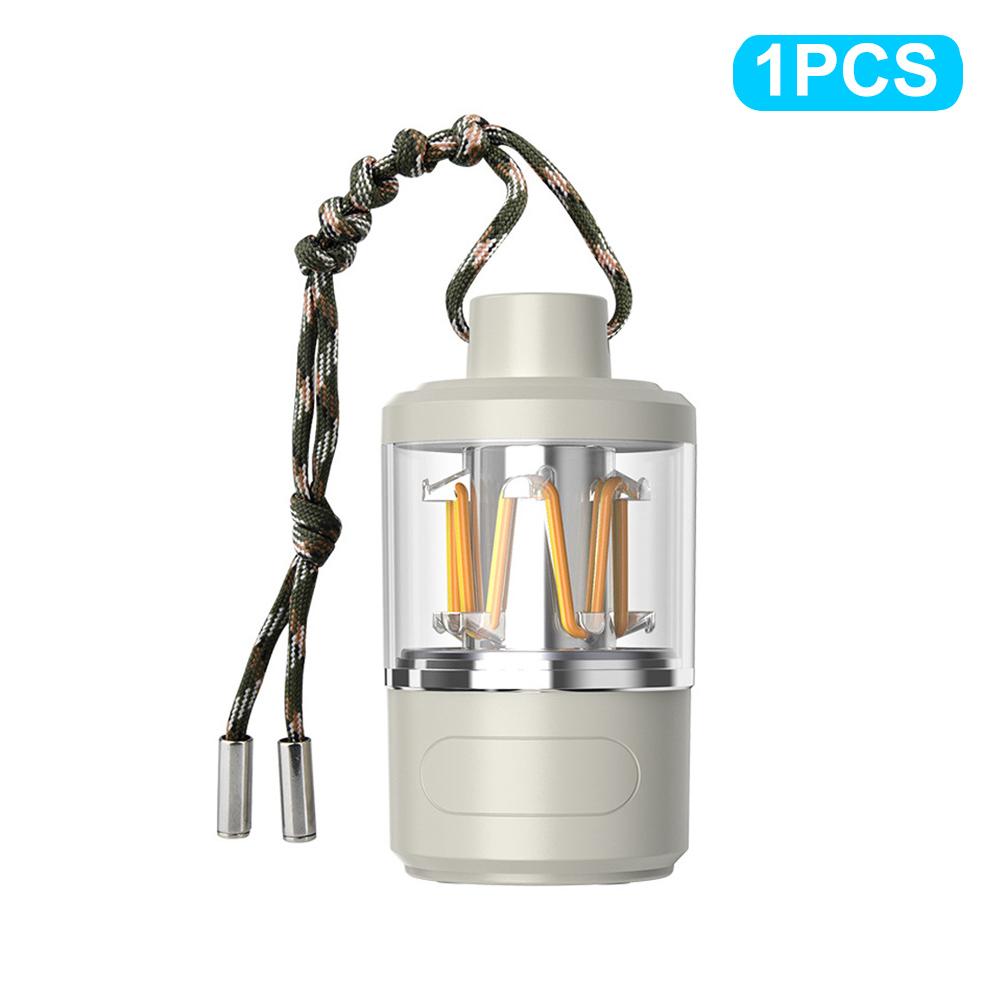 LED Rechargeable Flashlight Camping Lantern 5 Modes Super Bright Portable Hanging Tent Lamp Waterproof Hiking Fishing Outdoor