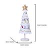 3D Christmas Tree Wooden Ornament Fabric Cute Christmas Decoration Embroidery Snowflake Tabletop Small Ornaments Window
