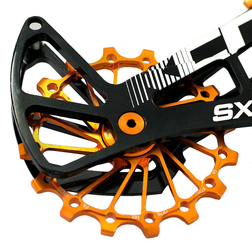 KCNC SXX1 MTB Bicycle Oversized Pulley Wheel Cage OSPW For SRAM SK2103 Eagle, Gold, KOT39-003,