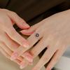 47Bag 925 Silver Vintage Gemstone Silver Ring Teagun