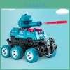 Deformation Impact Tank Toy With Inertial Movement And Shooting Features For Children
