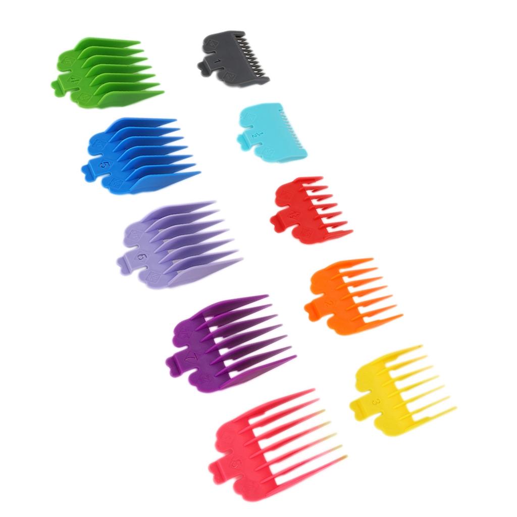 10pcs Comb Guide Set Electric Hair Clipper Spare Parts Hairstyling Limit Combs Accessory