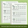 Third Grade Hengshui English Character Practice Volumes 1 & 2 - People's Education Edition.