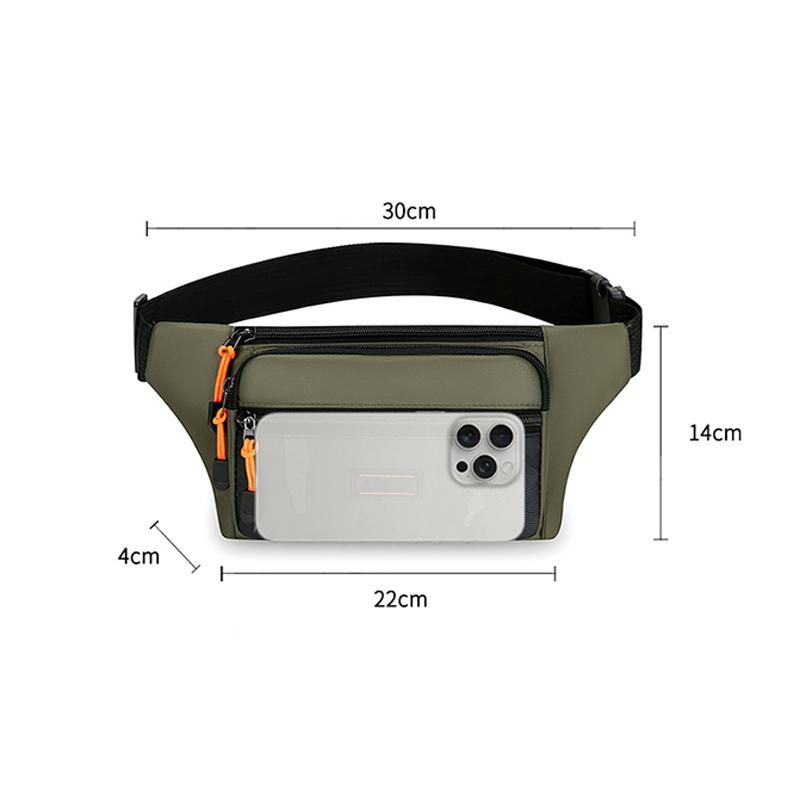 Men Waist Bag Multi-Functional Sports Waist Bags Fitness Anti-Theft Mobile Phone Waist Pack Chest Bag Close Fitting Waist Bags