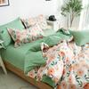 Four-piece Bedding Washed Cotton Single Double Student Three-piece Bed Linen Quilt Cover Pillowcase