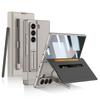 Samsung Z Fold6 Side Buckle Magnetic Suction Phone Case Flip Leather Case Card Wallet Protective Case Holder Pen Slot