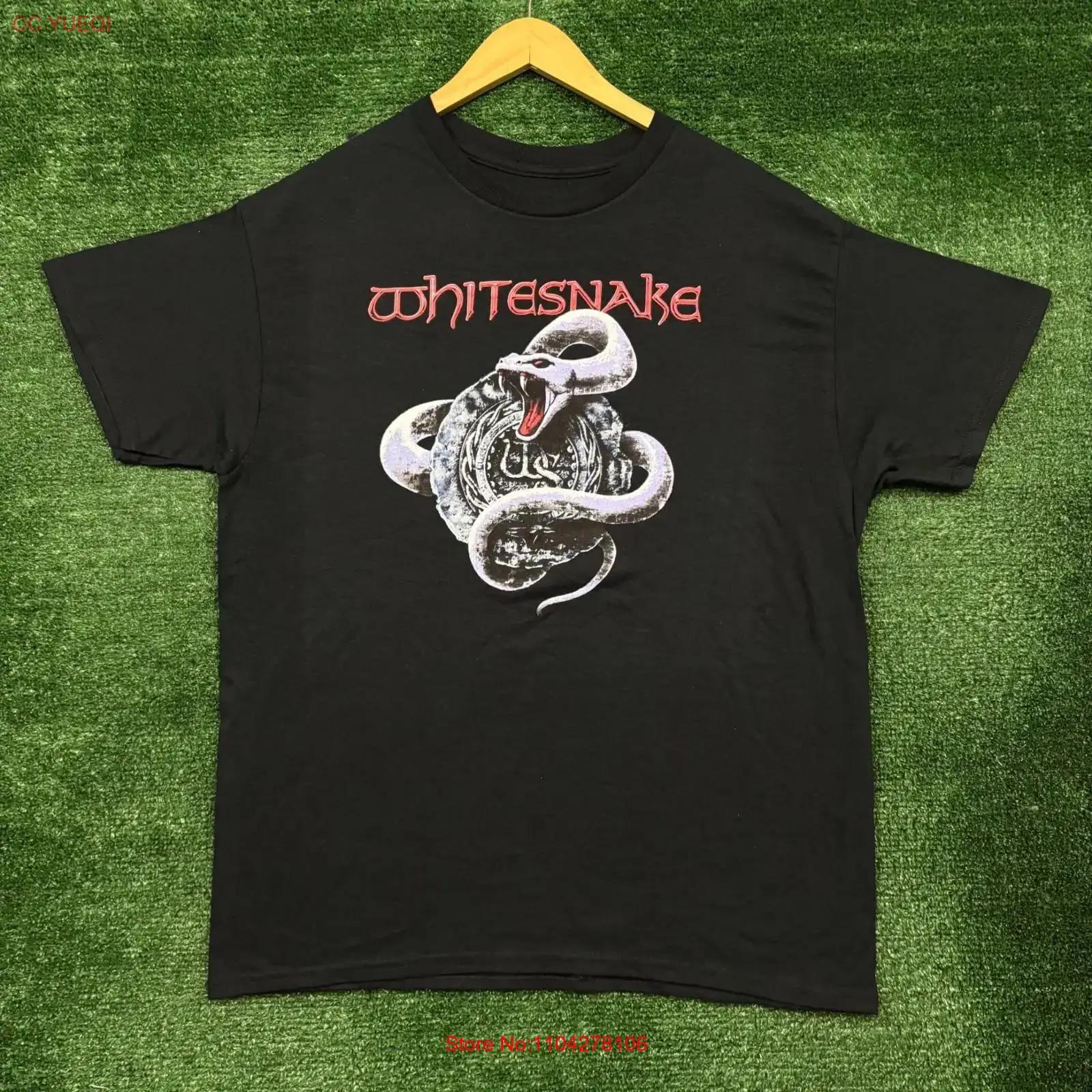 Whitesnake Trouble Альбом Рок-группа Футболка Размер Большой винтажная Постиранная Стильная Растягивающаяся Удобная с принтом Универсальная уличная одежда S разноцветный