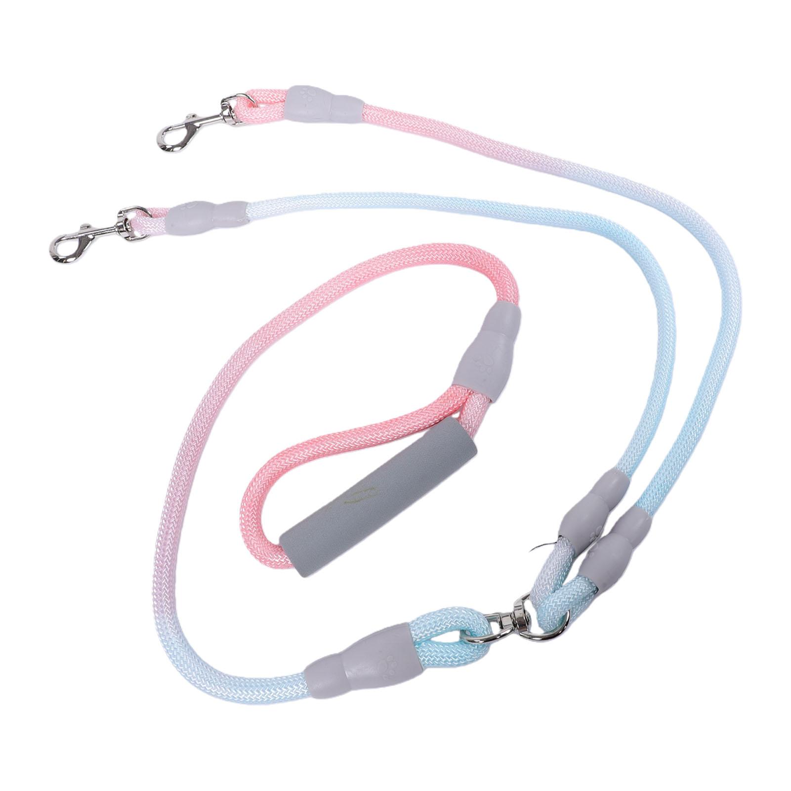 

Double Dog Leash for Two Dogs Pet Walking Training Rope with Comfortable Padded Handle