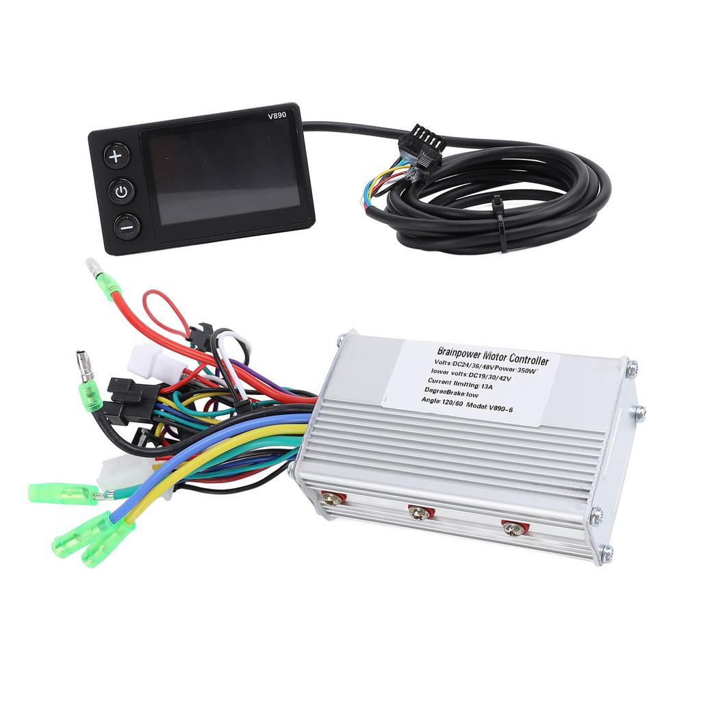 24V 48V 60V 350W Electric Bike Brushless Motor Controller with V890 LCD Display Panel Bike